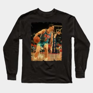 Drazen Petrovic - Vintage Design Of Basketball Long Sleeve T-Shirt